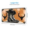 YYHWHJDE Denim Black hat Boots Pattern Large Office Gaming Mouse pad 16 x 29.5 in : Strong Adhesion and Durability Precision Edge Locking view 2