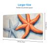YYHWHJDE Beautiful Starfish Pattern Large Office Gaming Mouse pad 16 x 29.5 in : Strong Adhesion and Durability Precision Edge Locking view 2
