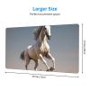 YYHWHJDE Running Horse Picture Large Office Gaming Mouse pad 16 x 29.5 in : Strong Adhesion and Durability Precision Edge Locking view 2