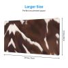 YYHWHJDE Brown Cowhide Pattern Large Office Gaming Mouse pad 16 x 29.5 in : Strong Adhesion and Durability Precision Edge Locking view 2