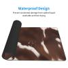 YYHWHJDE Brown Cowhide Pattern Large Office Gaming Mouse pad 16 x 29.5 in : Strong Adhesion and Durability Precision Edge Locking view 3