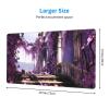 YYHWHJDE Vine Purple Picture Large Office Gaming Mouse pad 16 x 29.5 in : Strong Adhesion and Durability Precision Edge Locking view 2