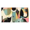 YYHWHJDE Mid-Century Modern Art Cat Pattern Large Office Gaming Mouse pad 16 x 29.5 in : Strong Adhesion and Durability Precision Edge Locking view 1