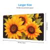 YYHWHJDE Wildflower sunflowe Picture Large Office Gaming Mouse pad 16 x 29.5 in : Strong Adhesion and Durability Precision Edge Locking view 2