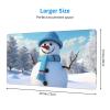YYHWHJDE Winter Snowman Picture Large Office Gaming Mouse pad 16 x 29.5 in : Strong Adhesion and Durability Precision Edge Locking view 2