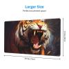 YYHWHJDE Roaring Tiger Picture Large Office Gaming Mouse pad 16 x 29.5 in : Strong Adhesion and Durability Precision Edge Locking view 2