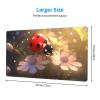 YYHWHJDE Lovely Ladybug Picture Large Office Gaming Mouse pad 16 x 29.5 in : Strong Adhesion and Durability Precision Edge Locking view 2