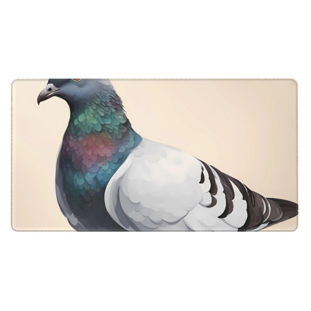 YYHWHJDE Cute Pigeon Pattern Large Office Gaming Mouse pad 16 x 29.5 in : Strong Adhesion and Durability Precision Edge Locking