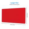 YYHWHJDE Solid Color red Pattern Large Office Gaming Mouse pad 16 x 29.5 in : Strong Adhesion and Durability Precision Edge Locking view 2