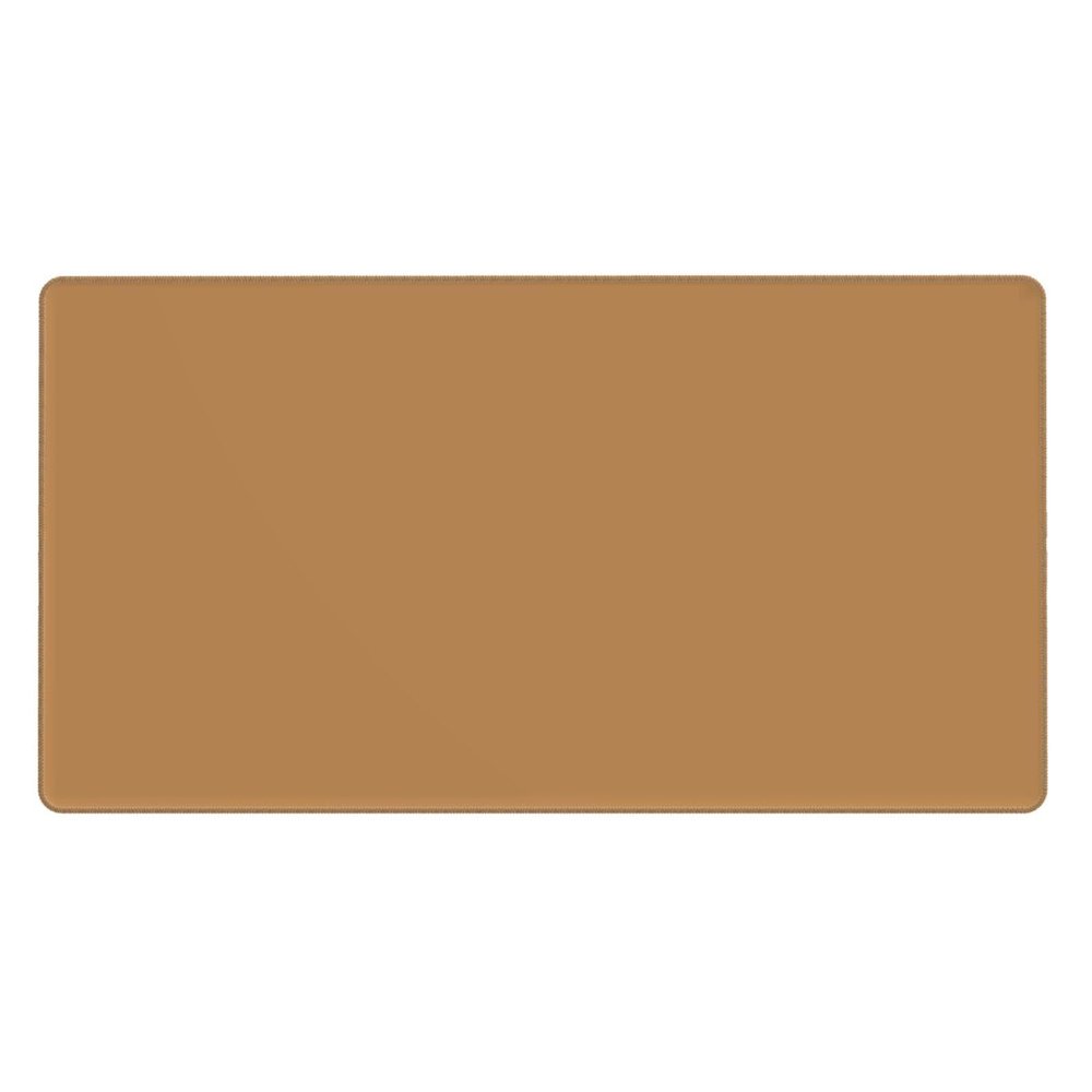YYHWHJDE Solid Color Brown Pattern Large Office Gaming Mouse pad 16 x 29.5 in : Strong Adhesion and Durability Precision Edge Locking