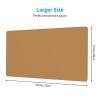 YYHWHJDE Solid Color Brown Pattern Large Office Gaming Mouse pad 16 x 29.5 in : Strong Adhesion and Durability Precision Edge Locking view 2
