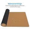 YYHWHJDE Solid Color Brown Pattern Large Office Gaming Mouse pad 16 x 29.5 in : Strong Adhesion and Durability Precision Edge Locking view 3