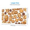 YYHWHJDE Cookies Food Chocolate Chip Biscuits Pattern Large Office Gaming Mouse pad 16 x 29.5 in : Strong Adhesion and Durability Precision Edge Locking view 2