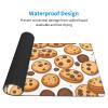 YYHWHJDE Cookies Food Chocolate Chip Biscuits Pattern Large Office Gaming Mouse pad 16 x 29.5 in : Strong Adhesion and Durability Precision Edge Locking view 3