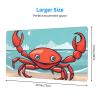 YYHWHJDE Cartoon Crab Pattern Large Office Gaming Mouse pad 16 x 29.5 in : Strong Adhesion and Durability Precision Edge Locking view 2