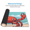 YYHWHJDE Cartoon Crab Pattern Large Office Gaming Mouse pad 16 x 29.5 in : Strong Adhesion and Durability Precision Edge Locking view 3