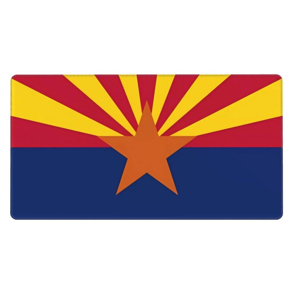 YYHWHJDE Arizona Flag Pattern Large Office Gaming Mouse pad 16 x 29.5 in : Strong Adhesion and Durability Precision Edge Locking