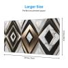 YYHWHJDE Black White Gold Foil Marble Pattern Large Office Gaming Mouse pad 16 x 29.5 in : Strong Adhesion and Durability Precision Edge Locking view 2
