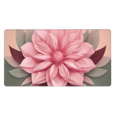 YYHWHJDE Beautiful Vintage Pink Flower Pattern Large Office Gaming Mouse pad 16 x 29.5 in : Strong Adhesion and Durability Precision Edge Locking
