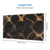 YYHWHJDE Black Gold Marble Pattern Large Office Gaming Mouse pad 16 x 29.5 in : Strong Adhesion and Durability Precision Edge Locking view 2