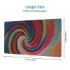 YYHWHJDE Color Spiral Pattern Large Office Gaming Mouse pad 16 x 29.5 in : Strong Adhesion and Durability Precision Edge Locking view 2