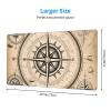 YYHWHJDE Compass Map Nautical Pattern Large Office Gaming Mouse pad 16 x 29.5 in : Strong Adhesion and Durability Precision Edge Locking view 2