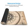 YYHWHJDE Compass Map Nautical Pattern Large Office Gaming Mouse pad 16 x 29.5 in : Strong Adhesion and Durability Precision Edge Locking view 3