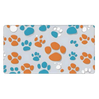 YYHWHJDE Animal Pet Paw Pattern Large Office Gaming Mouse pad 16 x 29.5 in : Strong Adhesion and Durability Precision Edge Locking