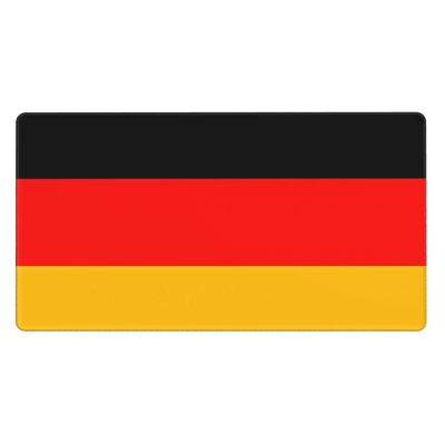 YYHWHJDE Germany Flag Pattern Large Office Gaming Mouse pad 16 x 29.5 in : Strong Adhesion and Durability Precision Edge Locking
