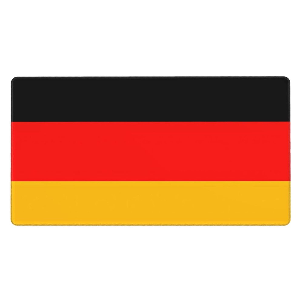 YYHWHJDE Germany Flag Pattern Large Office Gaming Mouse pad 16 x 29.5 in : Strong Adhesion and Durability Precision Edge Locking