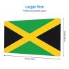 YYHWHJDE Jamaica Flag Pattern Large Office Gaming Mouse pad 16 x 29.5 in : Strong Adhesion and Durability Precision Edge Locking view 2