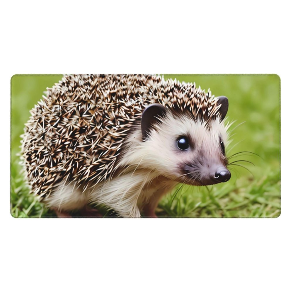 YYHWHJDE Hedgehog Polkadot Pattern Large Office Gaming Mouse pad 16 x 29.5 in : Strong Adhesion and Durability Precision Edge Locking