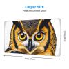 YYHWHJDE Yellow Eyed Owl Pattern Large Office Gaming Mouse pad 16 x 29.5 in : Strong Adhesion and Durability Precision Edge Locking view 2