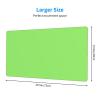 YYHWHJDE Solid Color Light Green Pattern Large Office Gaming Mouse pad 16 x 29.5 in : Strong Adhesion and Durability Precision Edge Locking view 2