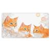 YYHWHJDE Orange Cats Pattern Large Office Gaming Mouse pad 16 x 29.5 in : Strong Adhesion and Durability Precision Edge Locking view 1