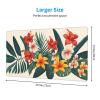 YYHWHJDE Tropical Flowers Pattern Large Office Gaming Mouse pad 16 x 29.5 in : Strong Adhesion and Durability Precision Edge Locking view 2