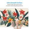 YYHWHJDE Tropical Flowers Pattern Large Office Gaming Mouse pad 16 x 29.5 in : Strong Adhesion and Durability Precision Edge Locking view 4
