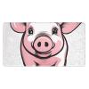 YYHWHJDE Pig Background Pattern Large Office Gaming Mouse pad 16 x 29.5 in : Strong Adhesion and Durability Precision Edge Locking view 1