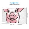 YYHWHJDE Pig Background Pattern Large Office Gaming Mouse pad 16 x 29.5 in : Strong Adhesion and Durability Precision Edge Locking view 2