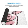 YYHWHJDE Pig Background Pattern Large Office Gaming Mouse pad 16 x 29.5 in : Strong Adhesion and Durability Precision Edge Locking view 3
