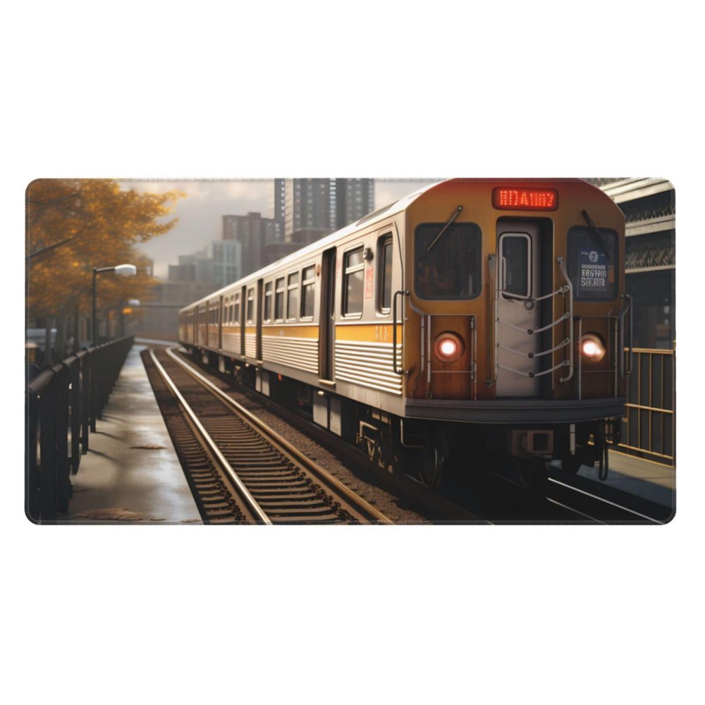 YYHWHJDE Diversified Transportation Picture Large Office Gaming Mouse pad 16 x 29.5 in : Strong Adhesion and Durability Precision Edge Locking