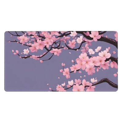 YYHWHJDE Cherry Blossoms Tree Picture Large Office Gaming Mouse pad 16 x 29.5 in : Strong Adhesion and Durability Precision Edge Locking