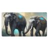 YYHWHJDE Asian Elephants Pattern Large Office Gaming Mouse pad 16 x 29.5 in : Strong Adhesion and Durability Precision Edge Locking view 1
