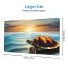 YYHWHJDE Sunset Turtle Picture Large Office Gaming Mouse pad 16 x 29.5 in : Strong Adhesion and Durability Precision Edge Locking view 2