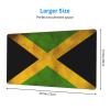 YYHWHJDE Old Jamaican Flag Pattern Large Office Gaming Mouse pad 16 x 29.5 in : Strong Adhesion and Durability Precision Edge Locking view 2
