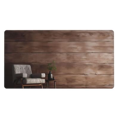 YYHWHJDE Retro Rough Oak Wall Picture Large Office Gaming Mouse pad 16 x 29.5 in : Strong Adhesion and Durability Precision Edge Locking