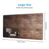 YYHWHJDE Retro Rough Oak Wall Picture Large Office Gaming Mouse pad 16 x 29.5 in : Strong Adhesion and Durability Precision Edge Locking view 2