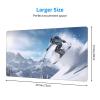 YYHWHJDE Winter Skiing Picture Large Office Gaming Mouse pad 16 x 29.5 in : Strong Adhesion and Durability Precision Edge Locking view 2