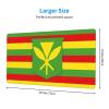 YYHWHJDE Native Hawaiian Flag Pattern Large Office Gaming Mouse pad 16 x 29.5 in : Strong Adhesion and Durability Precision Edge Locking view 2