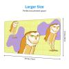 YYHWHJDE Standing Owl Pattern Large Office Gaming Mouse pad 16 x 29.5 in : Strong Adhesion and Durability Precision Edge Locking view 2